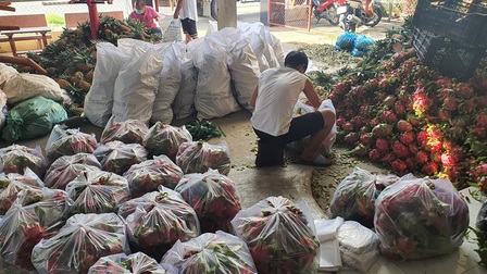 Tiền Giang hỗ trợ hơn 100 tấn nông sản đến TP.HCM