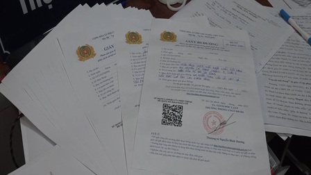 TP. Hồ Chí Minh bắt giữ 5 đối tượng làm giả giấy đi đường