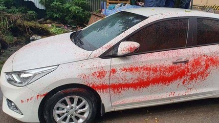 Điều tra vụ tạt sơn hàng loạt xe ô tô đỗ tại khu đô thị Trung Văn