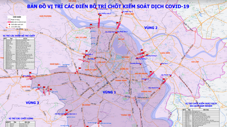 Hà Nội: Hướng dẫn người dân lưu thông giữa 3 vùng từ ngày 6/9