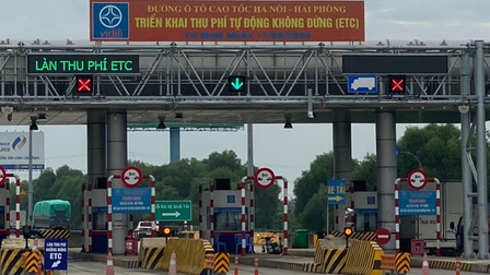 Từ 0h ngày 5/5/2022 cao tốc Hà Nội – Hải Phòng chỉ thu phí tự động không dừng
