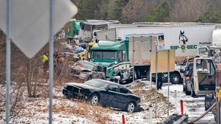 Hơn 20 người thương vong trong vụ tai nạn giao thông liên hoàn ở Mỹ