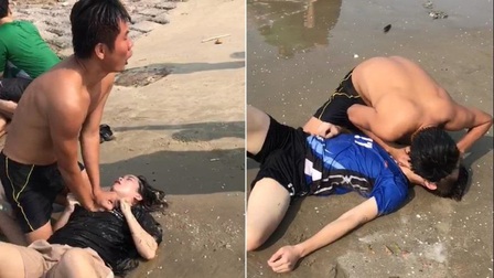 Trung úy cảnh sát cứu nhóm thanh niên đuối nước tại Bà Rịa – Vũng Tàu