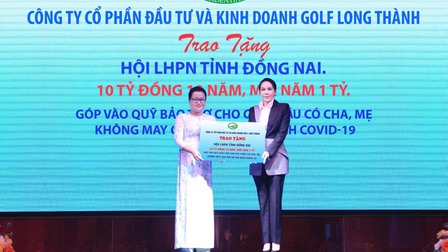 Golf Long Thành tài trợ 10 tỷ đồng cho chương trình “Mẹ đỡ đầu” tại tỉnh Đồng Nai