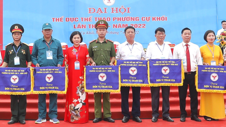 Quận Long Biên: Phường Cự Khối tổ chức Đại hội Thể dục Thể thao lần thứ V, năm 2022