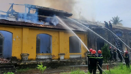 Thừa Thiên Huế: Hỏa hoạn tại di tích Quốc Tử Giám triều Nguyễn