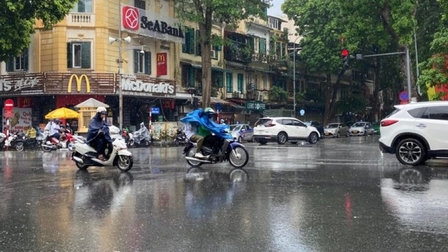 Thời tiết hôm nay: Bắc Bộ, Thanh Hóa và Nghệ An có mưa rào và dông