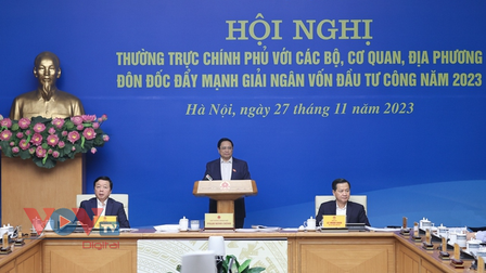 Thủ tướng Phạm Minh Chính chủ trì Hội nghị trực tuyến về đẩy mạnh giải ngân vốn đầu tư công năm 2023