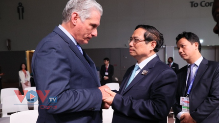 Thủ tướng gặp Chủ tịch Cuba nhân dịp tham dự COP28