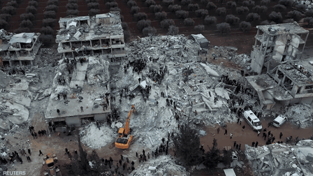 Số người chết vì trận động đất ở Thổ Nhĩ Kỳ và Syria vượt quá 8.400 người