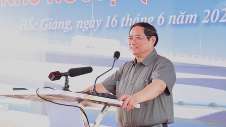 Thủ tướng Phạm Minh Chính dự Lễ khánh thành cầu Như Nguyệt (giai đoạn 2)