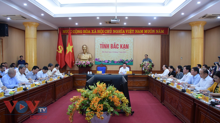 Thủ tướng Phạm Minh Chính làm việc với Ban Thường vụ Tỉnh ủy Bắc Kạn
