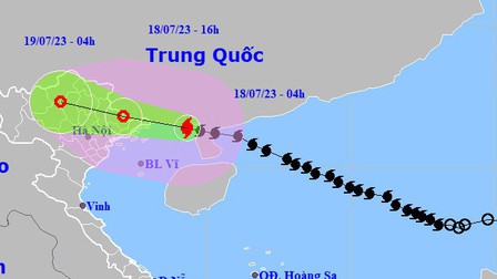 Bão số 1 gây mưa lớn ở Bắc Bộ, Hà Nội không bị ảnh hưởng trực tiếp 