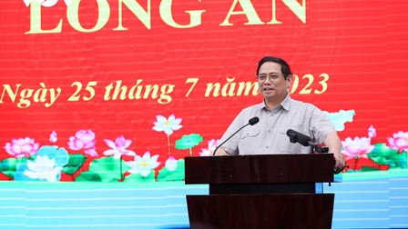 Thủ tướng Phạm Minh Chính làm việc với Lãnh đạo tỉnh Long An
