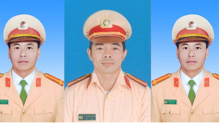 Truy thăng cấp bậc hàm đối với 3 công an hy sinh tại Lâm Đồng