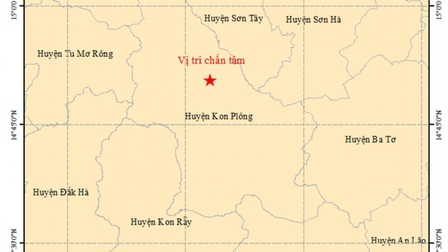 Liên tiếp xảy ra 8 trận động đất tại Kon Tum