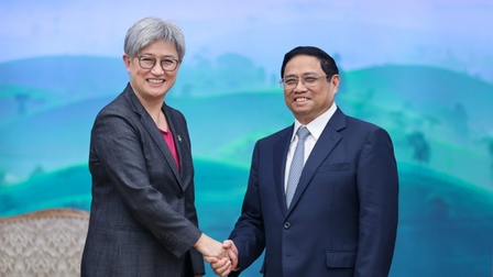 Thủ tướng Phạm Minh Chính tiếp Bộ trưởng Ngoại giao Australia