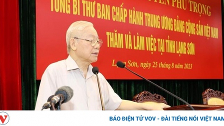 Tổng Bí thư Nguyễn Phú Trọng thăm và làm việc tại Lạng Sơn
