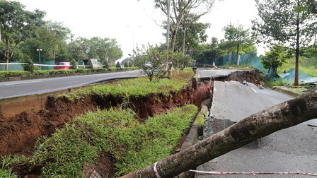 Toàn cảnh các điểm sụt lún sạt trượt đất đang diễn ra nghiêm trọng ở Đắk Nông