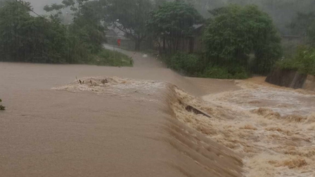 Quảng Bình: Xuất hiện mưa lớn, một số nơi ngập cục bộ