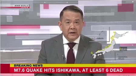 Ít nhất sáu người thiệt mạng trong động đất ở miền Trung Nhật Bản 