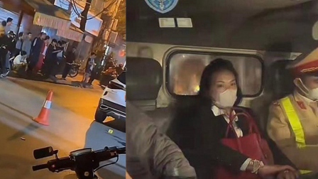 Nữ tài xế say xỉn tự nhận là cháu lãnh đạo sau khi va chạm với xe máy