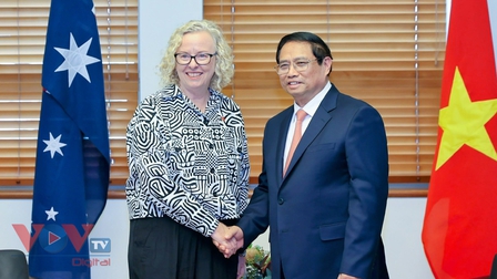 Thủ tướng Phạm Minh Chính tiếp bà Sharon Claydon, Phó Chủ tịch Hạ viện, Chủ tịch Nhóm Nghị sĩ hữu nghị Australia – Việt Nam