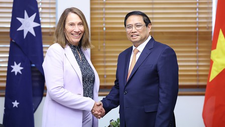 Thủ tướng Chính phủ Phạm Minh Chính hội kiến với Chủ tịch Thượng viện Australia