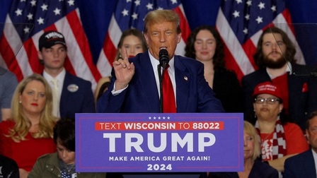 Bầu cử Mỹ 2024: Ứng cử viên Donald Trump thu bộn tiền trong sự kiện gây quỹ