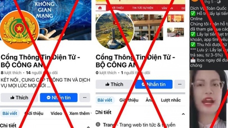 Bộ Công an cảnh báo thủ đoạn mạo danh Cổng thông tin điện tử của Bộ