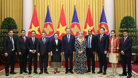 Chủ tịch nước Tô Lâm tiếp Đại sứ các nước ASEAN đến chào và chúc mừng
