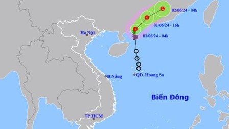 Bão số 1 suy yếu, thành áp thấp nhiệt đới