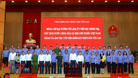 Chủ tịch nước Tô Lâm làm việc với Viện Kiểm sát nhân dân tối cao