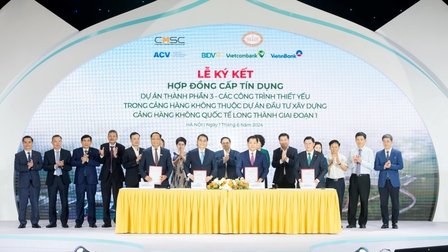 Vietcombank và ACV tổ chức lễ ký kết hợp đồng cấp tín dụng (hợp vốn) trị giá 1,8 tỷ USD cho dự án Cảng hàng không quốc tế Long Thành