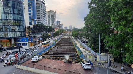 Cuối tháng 7/2024 sẽ hoàn thành, đưa vào sử dụng đoạn trên cao tuyến đường sắt Nhổn-Ga Hà Nội