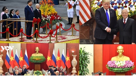Một số hình ảnh Tổng Bí thư tiếp nguyên thủ và lãnh đạo các nước tại Hà Nội
