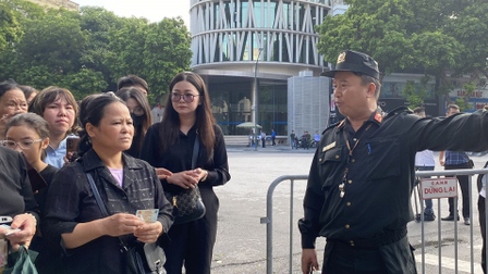 Người dân bắt đầu vào viếng Tổng Bí thư Nguyễn Phú Trọng từ 18h chiều nay