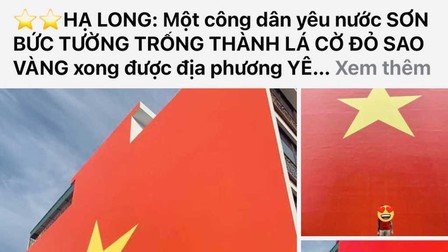 Xử lý người đưa thông tin thất thiệt về việc sơn tường hình ảnh cờ Tổ quốc ở Quảng Ninh