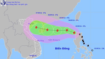 Bão YAGI vào Biển Đông, trở thành cơn bão số 3