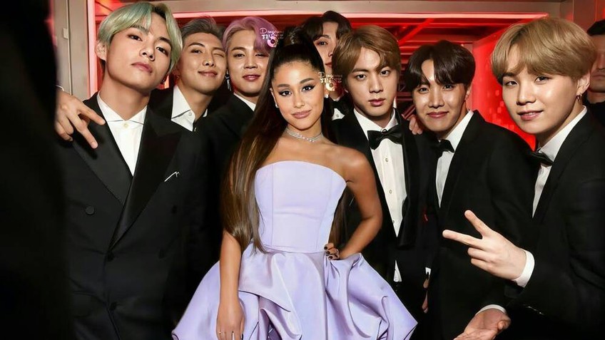 Rộ tin đồn BTS sẽ hợp tác với Ariana Grande