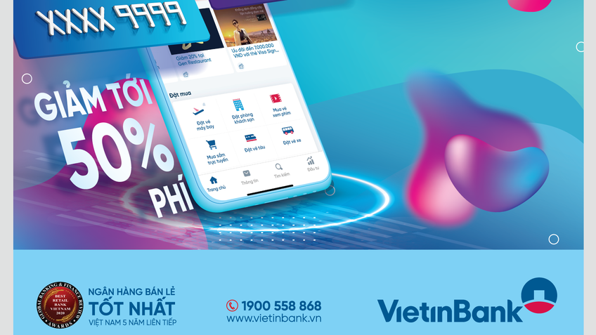 Đăng ký tài khoản số đẹp ngay trên ứng dụng VietinBank iPay Mobile: Giảm phí lên đến 50%