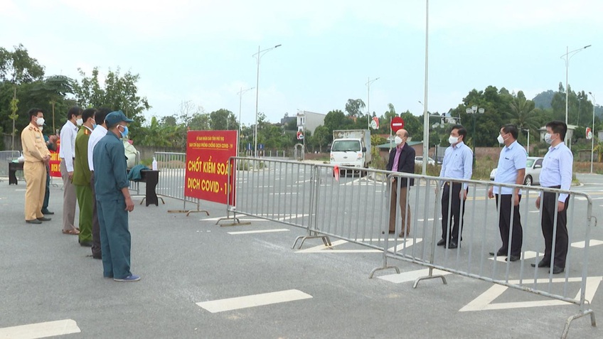 Phú Thọ: Dừng hoạt động chốt kiểm soát dịch bệnh COVID-19 tại xã Chu Hóa, TP. Việt Trì