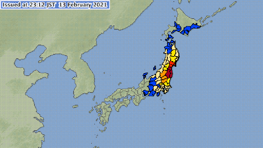 Động đất 7,1 độ richter ở Đông Bắc Nhật Bản, ít nhất 4 người bị thương