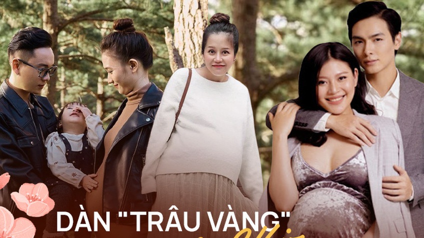 Dàn “Trâu vàng” Vbiz sắp chào đời: Bé nhà An Nguy chưa ra đời đã có 10.000 fan, hóng thông báo “Trâm Anh đẻ rồi” của JustaTee