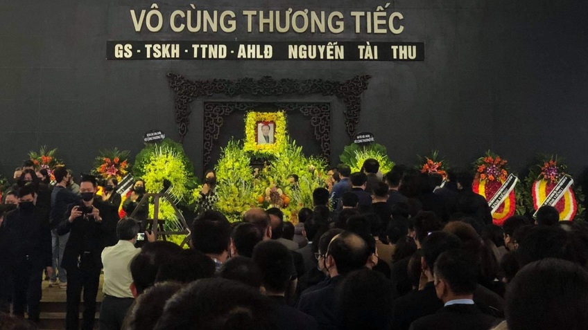 Tiễn biệt Giáo sư Nguyễn Tài Thu về nơi an nghỉ cuối cùng