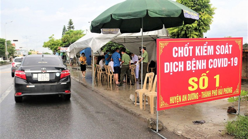 Hải Phòng: Ưu tiên người không có hộ khẩu thường trú tại thành phố qua Chốt Kiểm soát ra khỏi thành phố