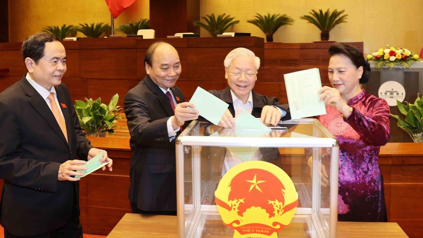 Đồng chí Vương Đình Huệ được Quốc hội bầu giữ chức Chủ tịch Quốc hội với số phiếu rất cao