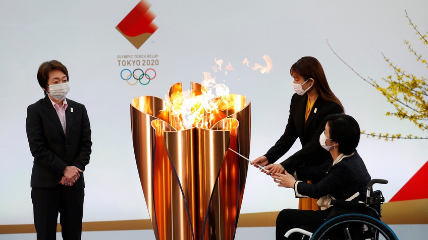 Thành phố Matsuyama của Nhật Bản hủy lễ rước đuốc Olympic