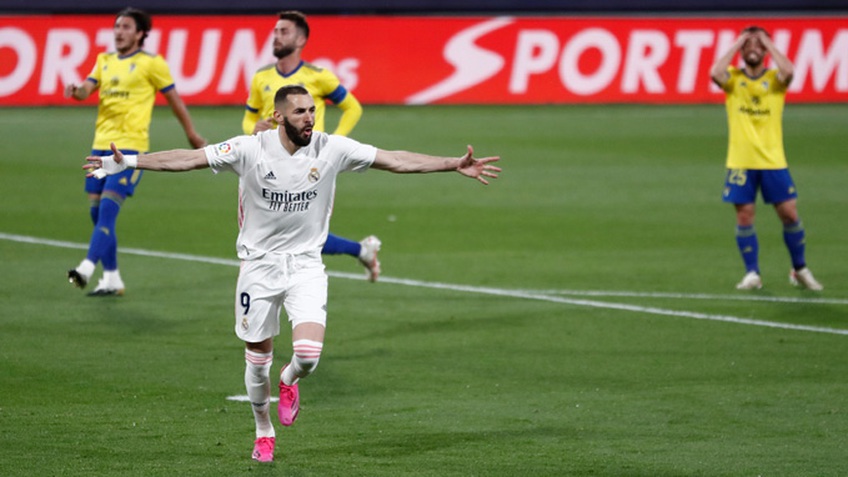 Cadiz 0-3 Real: Người hùng Benzema đưa Real lên đỉnh