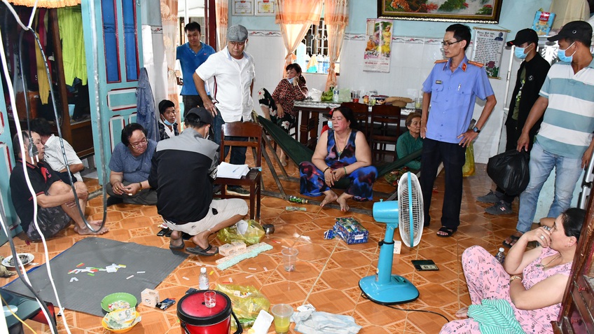 Tiền Giang: Triệt phá tụ điểm cờ bạc do các 'quý bà' làm chủ 